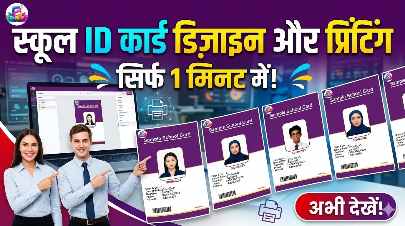 Advanced ID card design management application